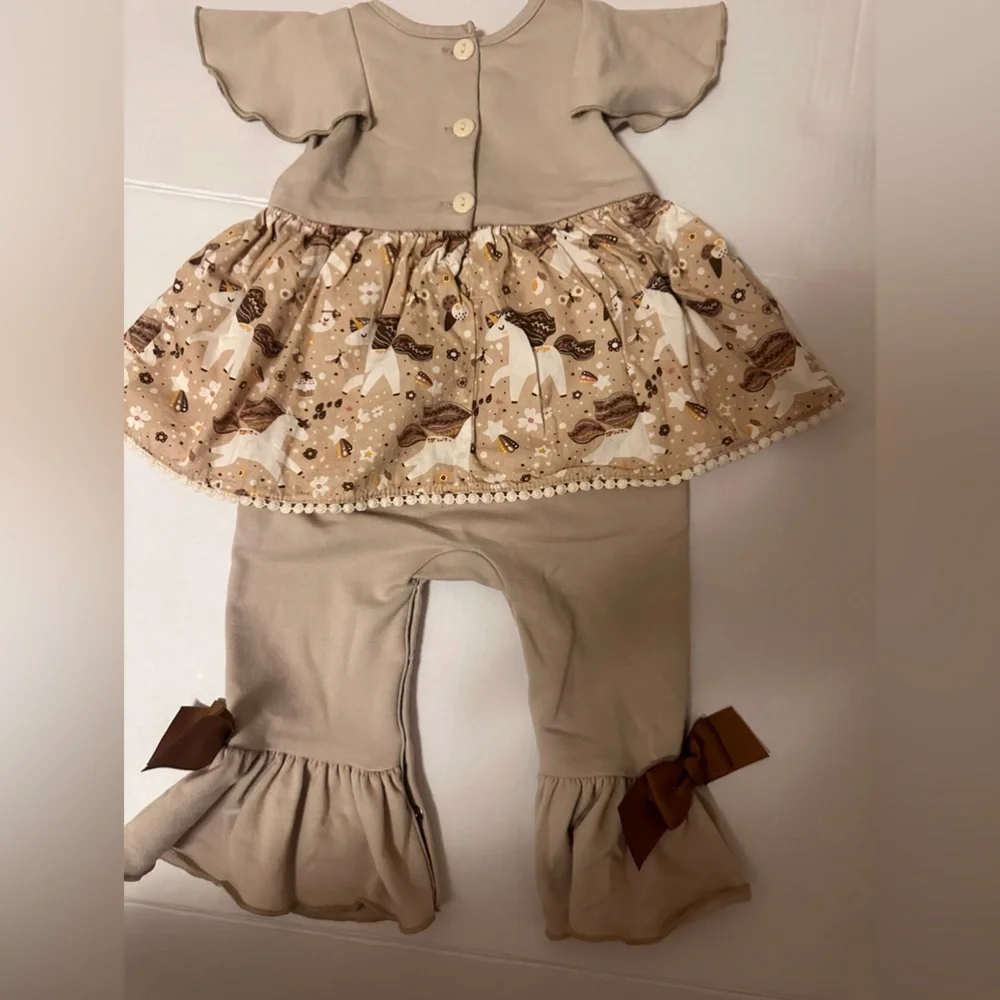 Ricrac & Ruffles Skirted Unicorn Romper